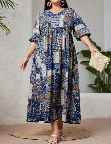 Rochie medie SHEIN CURVE, mix Mix culori