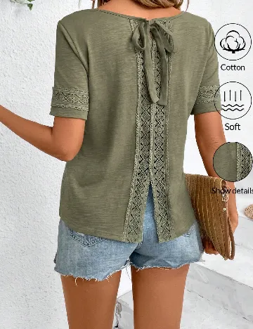 Tricou SHEIN, verde Verde