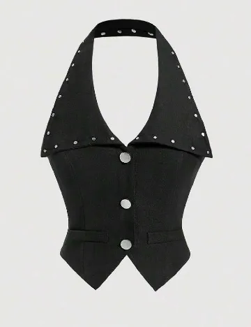 Top SHEIN, negru Negru