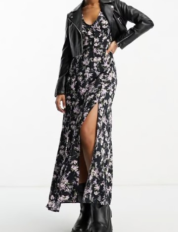 Rochie lunga Miss Selfridge, negru