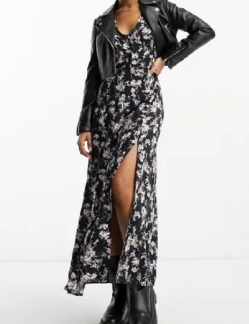 Rochie lunga Miss Selfridge, negru Negru