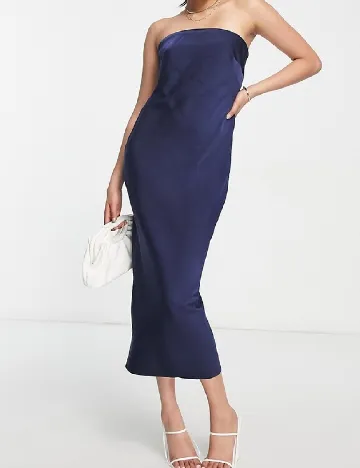 Rochie medie ASOS, bleumarin Albastru