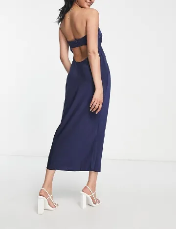 Rochie medie ASOS, bleumarin Albastru