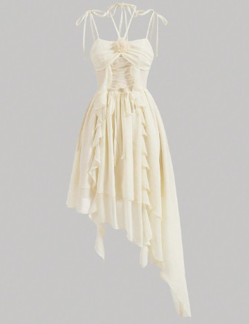 Rochie scurta SHEIN, ecru