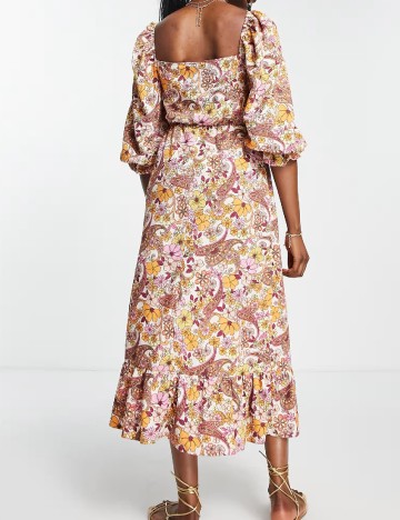 Rochie medie Miss Selfridge, floral print