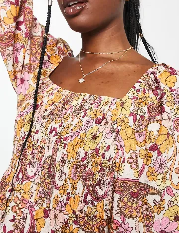 Rochie medie Miss Selfridge, floral print Floral print