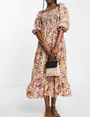 Rochie medie Miss Selfridge, floral print Floral print