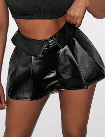 Fusta pantalon SHEIN, negru