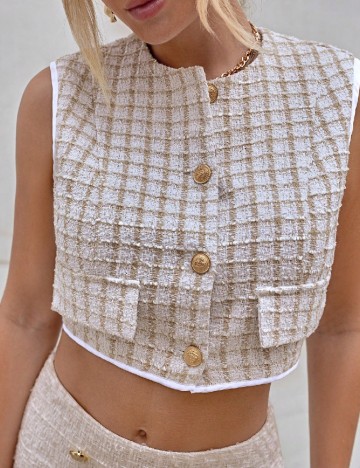 Top SHEIN, crem