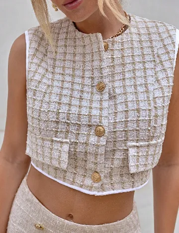 Top SHEIN, crem Crem
