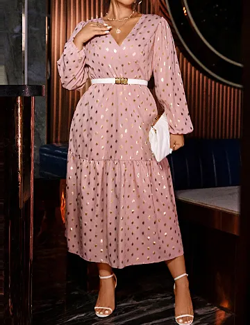 Rochie medie SHEIN CURVE, roz Roz