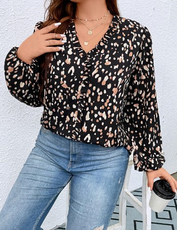 Bluza SHEIN CURVE, negru