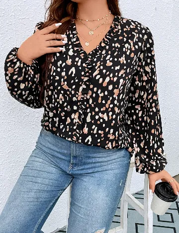 Bluza SHEIN CURVE, negru Negru