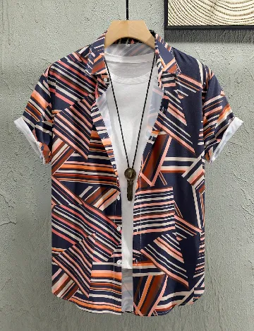 Camasa SHEIN Plus Size Men, mix culori