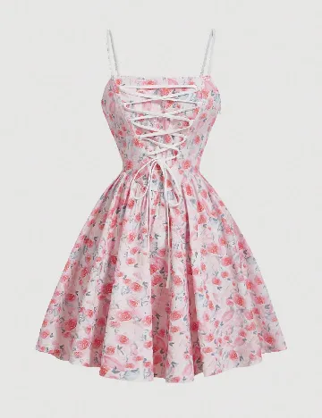 Rochie scurta SHEIN, roz Roz