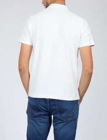 Tricou Lacoste, alb Alb