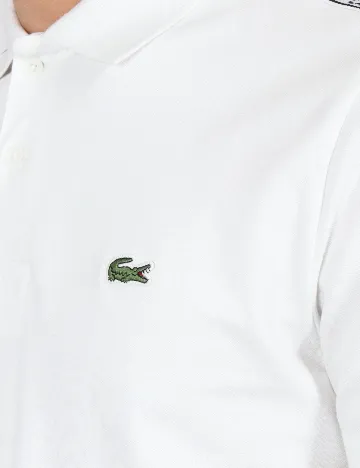 Tricou Lacoste, alb Alb