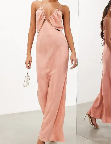 Rochie lunga ASOS, roz Roz
