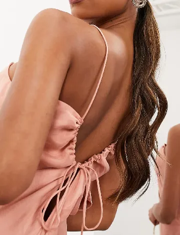 Rochie lunga ASOS, roz Roz