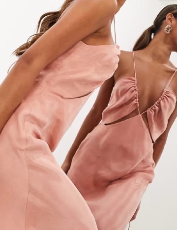 Rochie lunga ASOS, roz