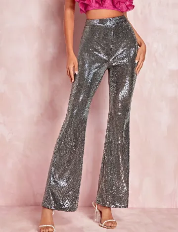 Pantaloni SHEIN, argintiu Gri