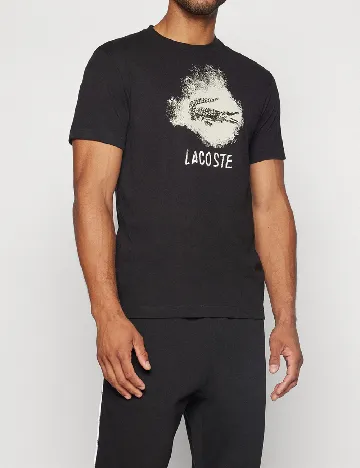Tricou Lacoste, negru Negru