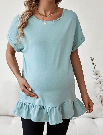Bluza SHEIN Maternity, albastru