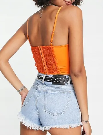 Corset Reclaimed Vintage, portocaliu Portocaliu