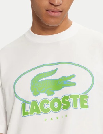 Tricou Lacoste, alb