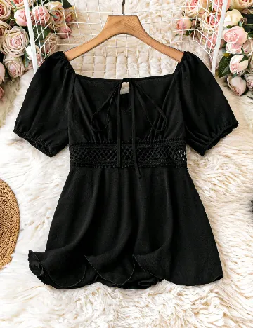 Bluza SHEIN CURVE, negru Negru