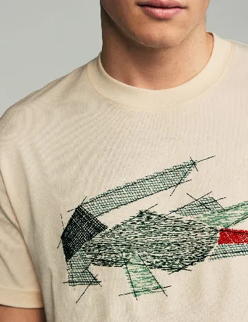 Tricou Lacoste, crem Crem