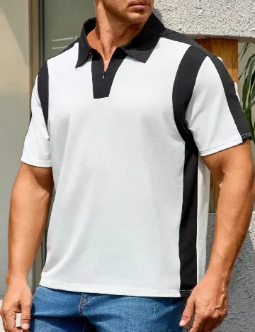 Tricou SHEIN Plus Size Men, alb Alb