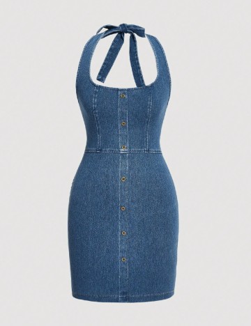 Rochie scurta SHEIN, albastru