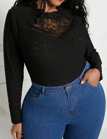 Bluza SHEIN CURVE, negru Negru