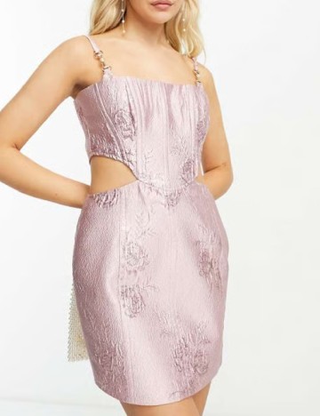 Rochie scurta Miss Selfridge, roz