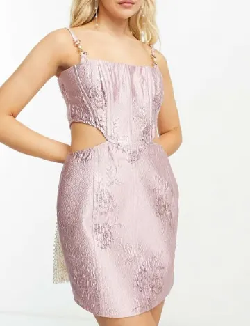 Rochie scurta Miss Selfridge, roz Roz