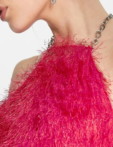 Rochie scurta AmyLynn, roz Roz