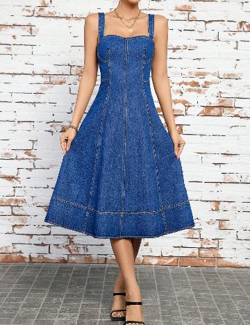 Rochie medie SHEIN, albastru