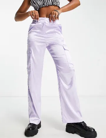 Pantaloni Miss Selfridge, mov Mov