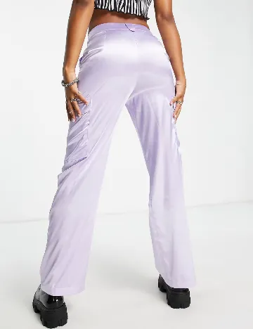 Pantaloni Miss Selfridge, mov Mov