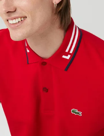 Tricou Lacoste, rosu Rosu