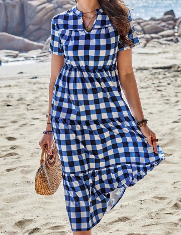 Rochie lunga SHEIN, albastru