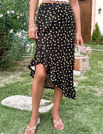 Fusta SHEIN, negru Negru