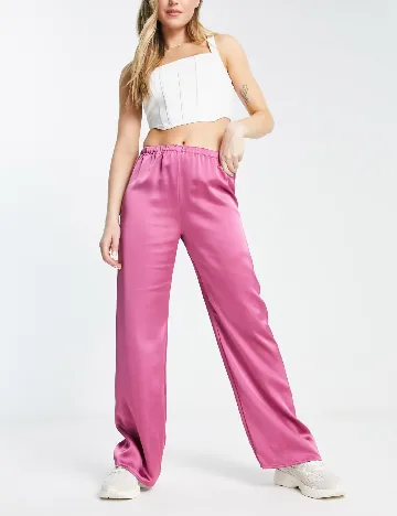 Pantaloni Urban Revivo, roz Roz