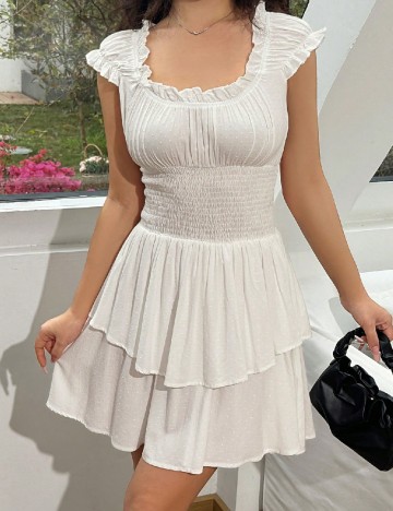 Rochie scurta SHEIN, alb