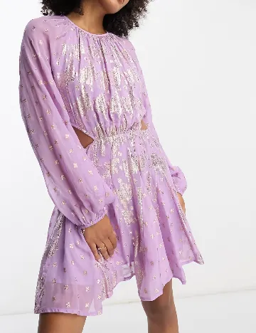 Rochie scurta ASOS, mov Mov