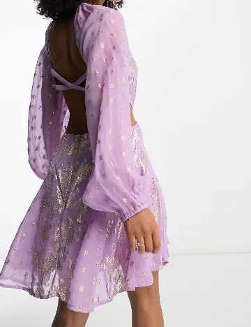 Rochie scurta ASOS, mov Mov