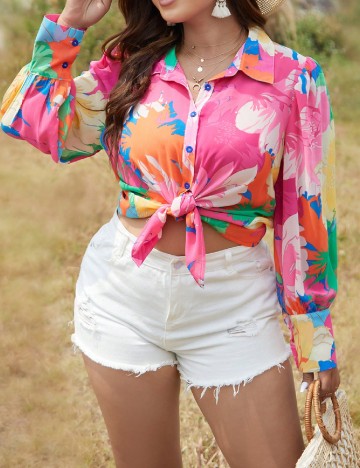Camasa SHEIN CURVE, mix culori