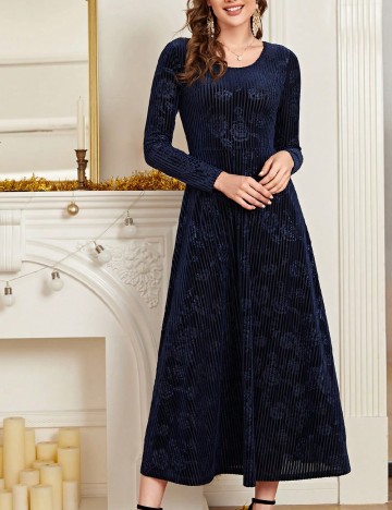 Rochie lunga Emery Rose, albastru