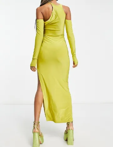 Rochie medie COLLUSION, verde Verde